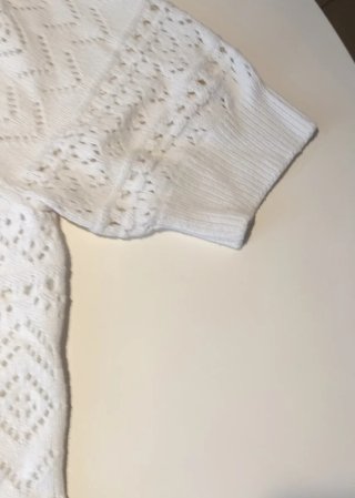 Jersey Kiabi punto calado beige Talla M