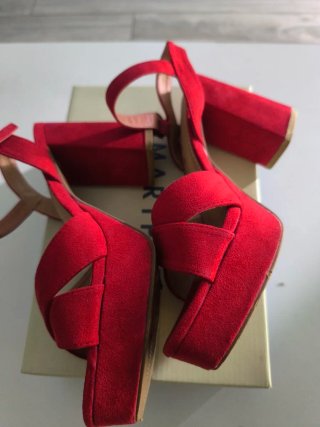 Zapatos Marypaz rojos ante talla 39