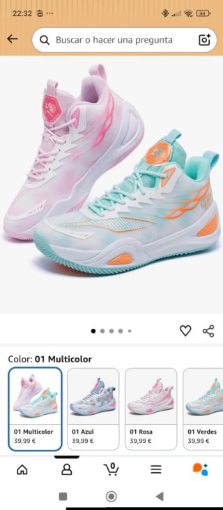 Zapatillas Baloncesto PINTUTU Talla 40