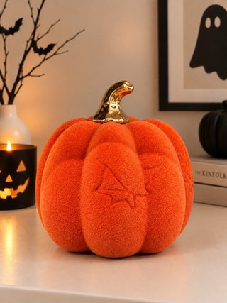 Zucca decorativa Halloween arancione