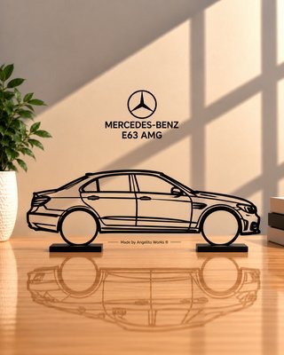 Mercedes E63 AMG Maqueta Silueta 20cm