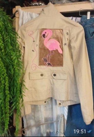 Chaqueta vaquera customizada