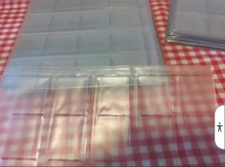 50 Hojas transparentes para monedas/sellos
