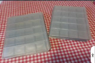 50 Hojas transparentes para monedas/sellos