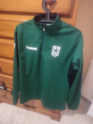 Sudadera Hummel verde con cremallera