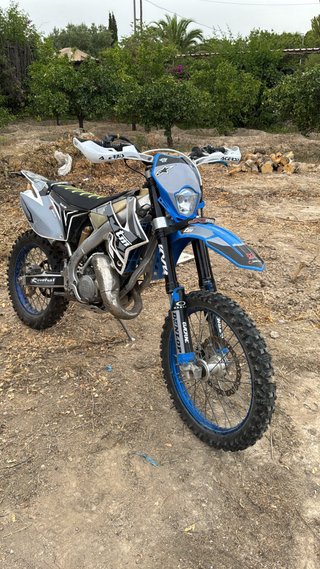 TM Enduro 125cc Moto Azul/Blanca