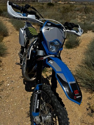 TM Enduro 125cc Moto Azul/Blanca