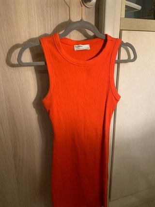 Vestido naranja Bershka