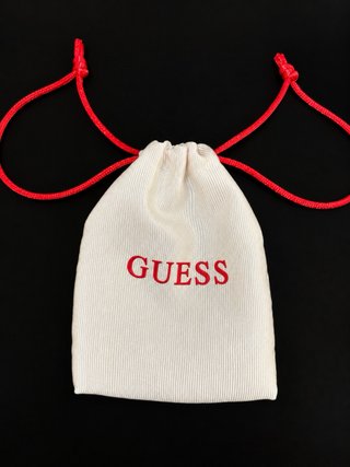 Collar Guess Osito Dorado y Plateado