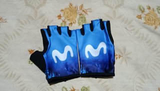 Guantes Ciclismo Movistar Azul Talla M
