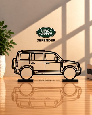 Land Rover Defender Maqueta Silueta 20cm