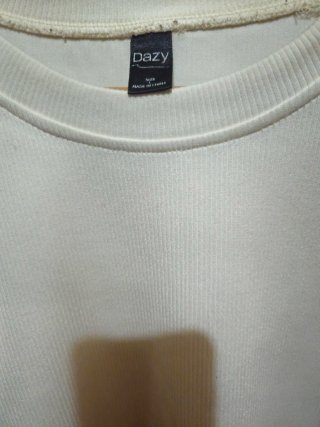 Camiseta Dazy manga larga crudo