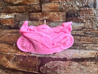 Vela Morada Forma Moto Deportiva