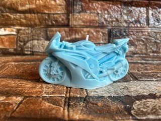 Vela Morada Forma Moto Deportiva