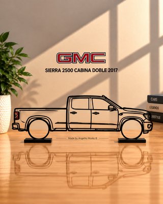 GMC Sierra 2500 2017 Maqueta Silueta 20cm