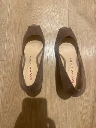 Zapatos tacón Sacha London rosa empolvado talla 39