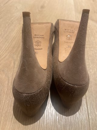 Zapatos tacón Sacha London rosa empolvado talla 39