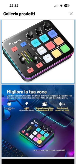 Mixer Audio Gaming Maono G1 NEO