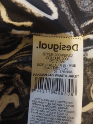 Cazadora Desigual Mujer Negra