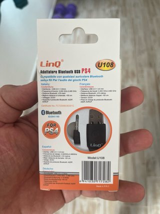 Adattatore Bluetooth USB LinQ per PS4