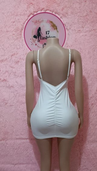 Vestido blanco ajustado