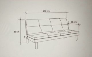 Sofá Cama Gris Moderno
