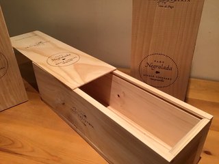 3 Cajas de Madera con Tapa Corredera