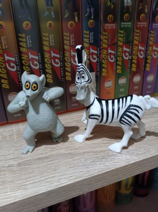 Figuras Madagascar - Lemur y Cebra