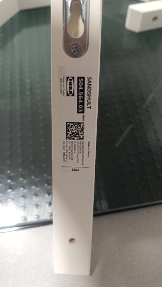Soportes Balda Ikea Sandshult Blancos 6 unidades