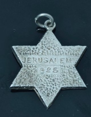 Colgante Estrella de David plata