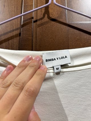 Blusa Bimba y Lola manga larga blanca