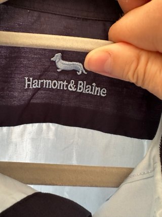 camisa azul claro para hombre de Harmont & Blain