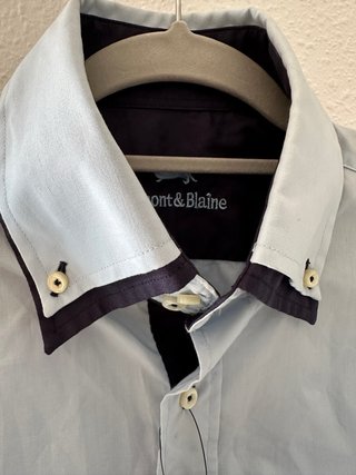 camisa azul claro para hombre de Harmont & Blain