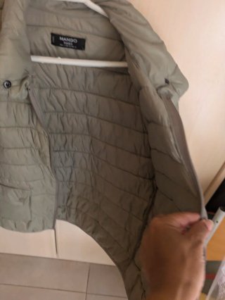 Cazadora Mango Mujer Gris
