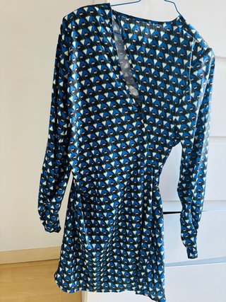 Vestido estampado geométrico