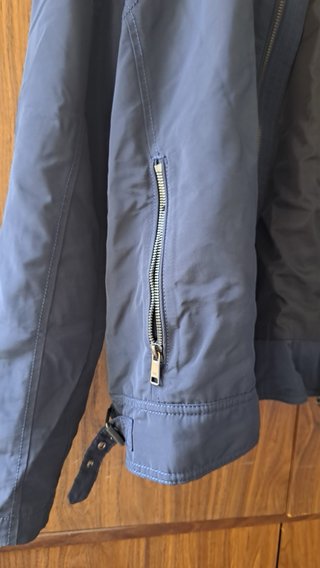 Chaqueta Bomber Azul Zara Talla XXL
