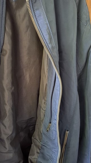 Chaqueta Bomber Azul Zara Talla XXL