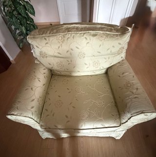 Divano Chateau d'Ax tessuto beige/oro/verde