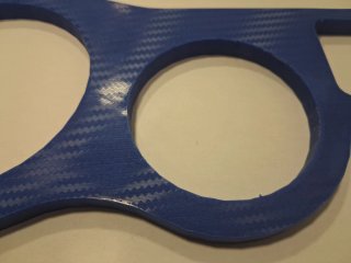Marco cuadro instrumentos TZR efecto fibra carbono