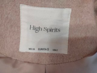 Abrigo de lana beige S/M impecable