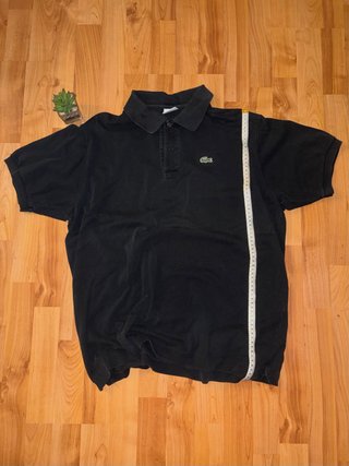 Polo Lacoste Negro Vintage - Talla 3 (S)