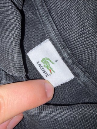 Polo Lacoste Negro Vintage - Talla 3 (S)