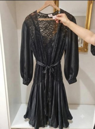 Le Valiere Alta Lencería Vintage Sin uso T.U