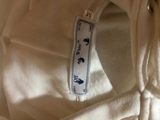 Felpa Off-White con logo freccia blu