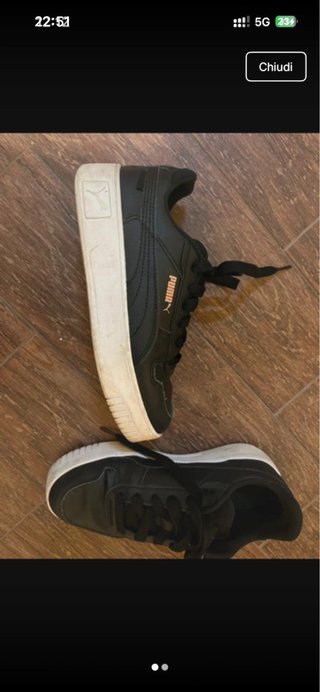 Sneakers Puma nere e bianche