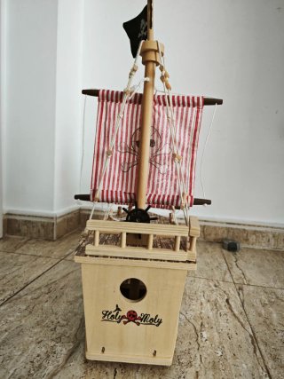 Barco Pirata de Madera Juguete