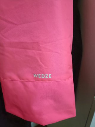 Pantalón de esquí infantil rosa talla 6