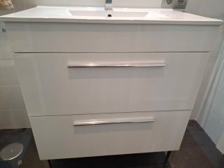 Mueble de baño moderno blanco