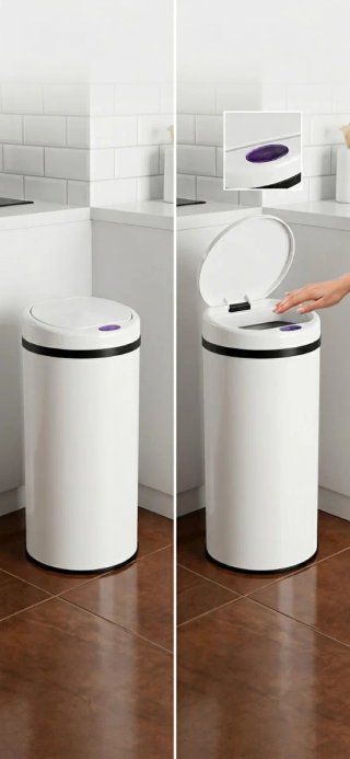 Cubo Basura Cocina Blanco