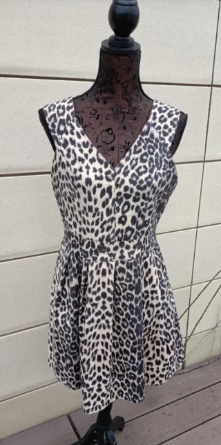 Vestido estampado leopardo